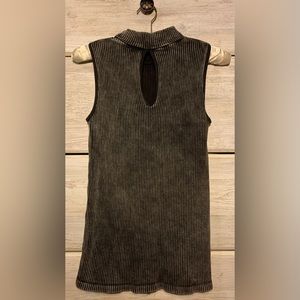 Free People Thick Black & White Tank